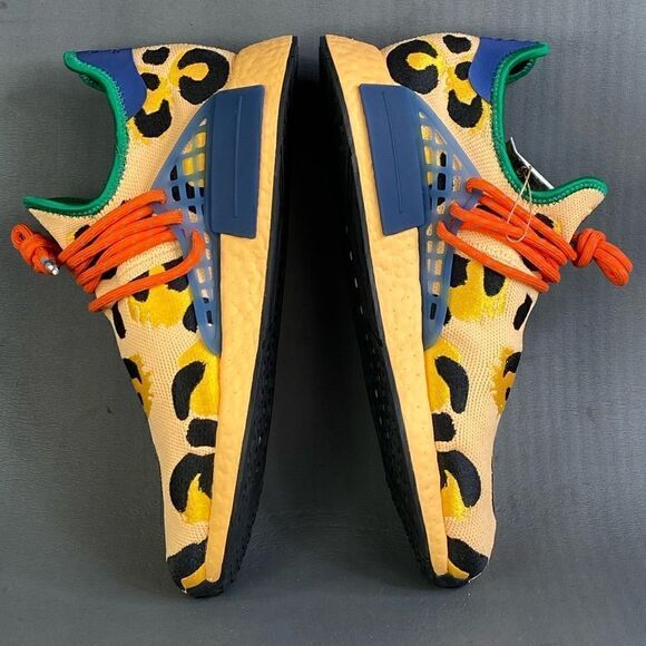 adidas Pharrell x NMD Human Race \'Animal Print - Pulse Amber\' sneaker mens 10